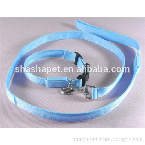 Fluorescent webbing in Led dog leash with Electric collar for dogs price